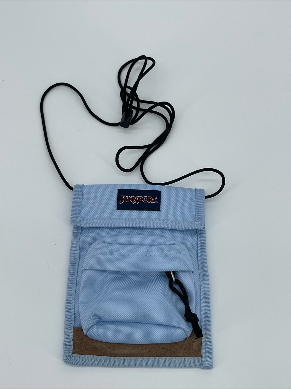 JanSport Light Blue Neck Pouch with Front Pocket